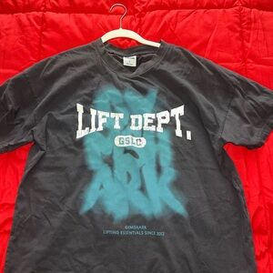 Gymshark Gray and Blue T-Shirt